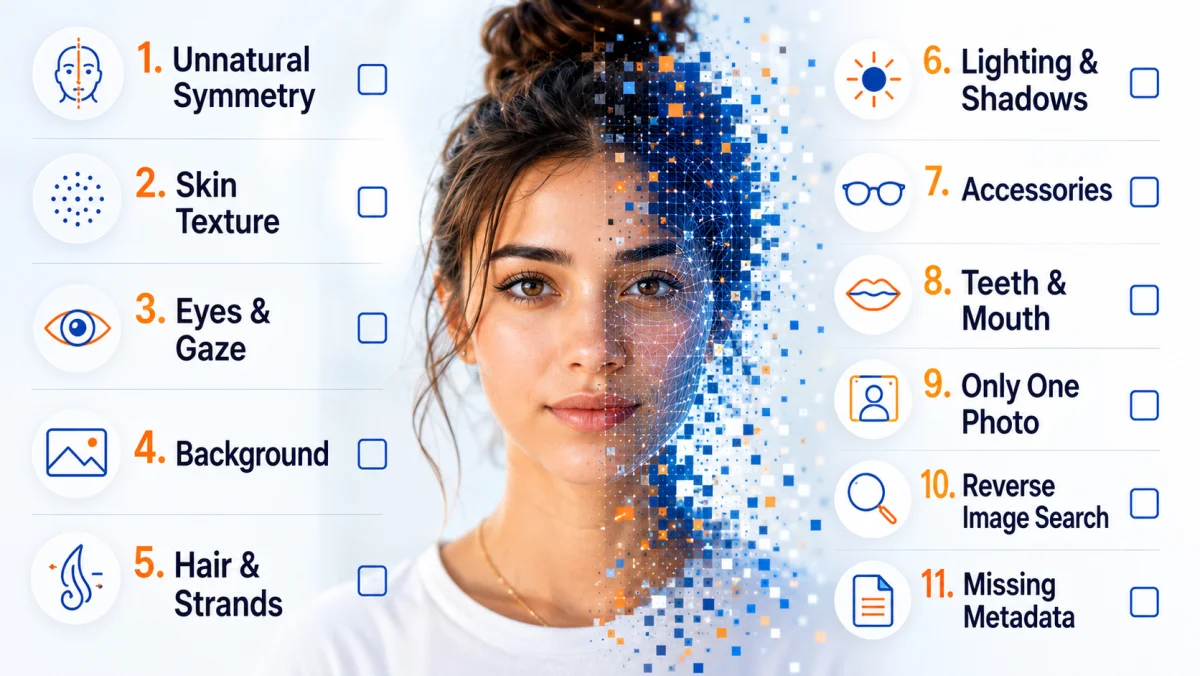11-point checklist for spotting AI-generated profile photos